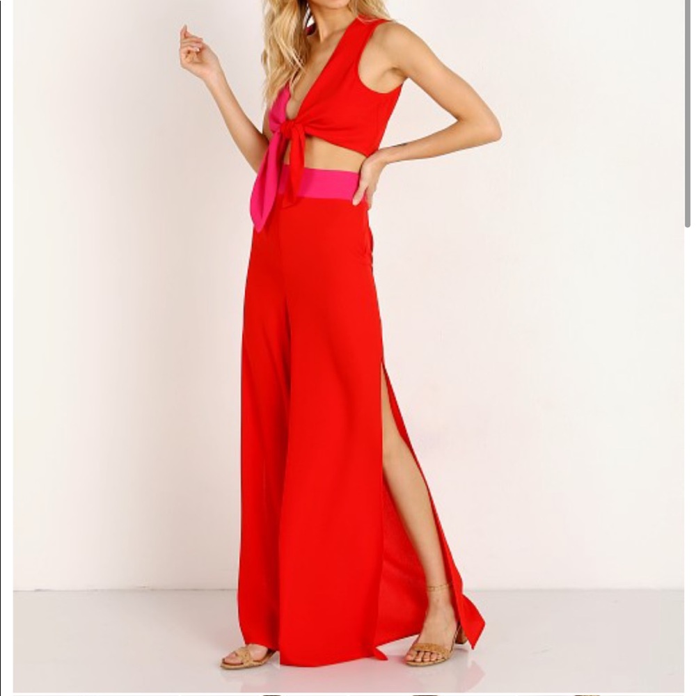 Show Me Your MuMu SMYMM high waisted colorblock pants